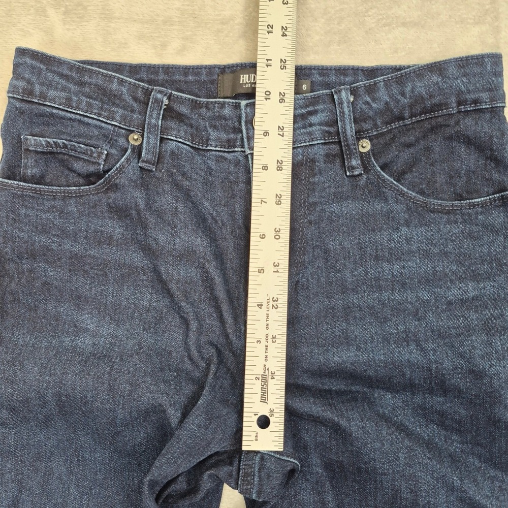 Hudson High Rise Straight Leg Womens Dark Wash H0325-01 Size 6 (29) Stretch - Picture 7 of 11